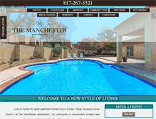 Tablet Screenshot of dfwmanchesterapts.com
